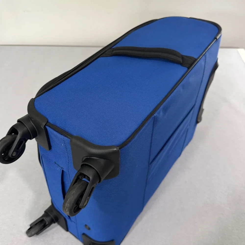 American Tourister Spinner Suitcase Unisex Blue Softside 24 Inch Luggage